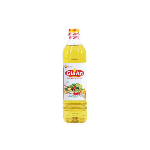 Dầu thực vật Gia An chai vuông 1000ml