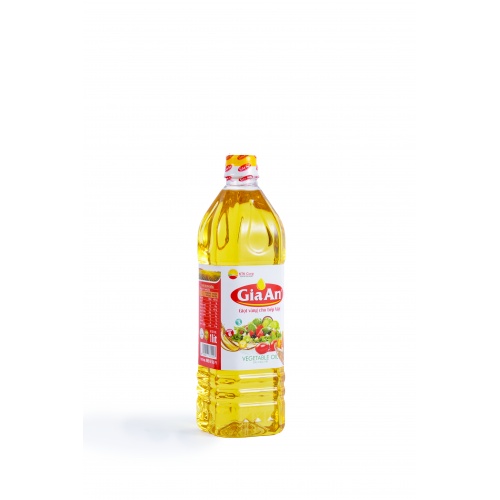 Dầu thực vật Gia An chai vuông 1000ml